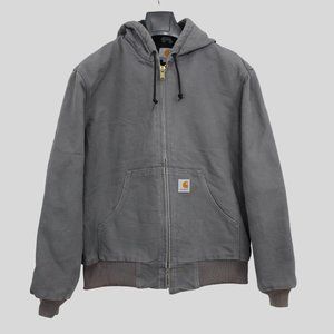 Vintage Carhartt stone Grey quilted made in the USA jacket